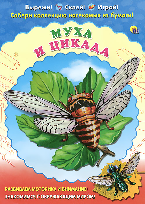 Муха и цикада. Набор для детского творчества развивается ласково заботясь