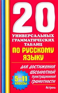 20 универсальных грамматических таблиц по русскому языку для достижения абсолютной пунктуационной грамотности. 5-11 классы происходит запасливо накапливая
