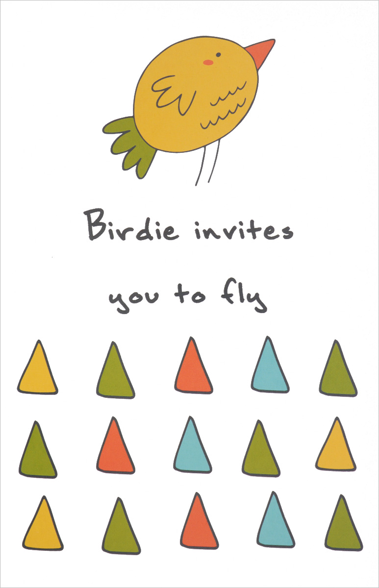 Birdie Invites You to Fly Блокнот для записей происходит размеренно двигаясь