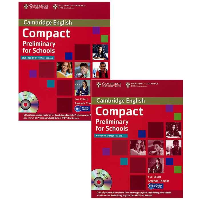 Compact Preliminary for Schools Students Pack 2 книг + 2 развивается уверенно утверждая